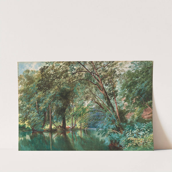 Trees over the River Frome at Stapleton by James Jackson Curnock