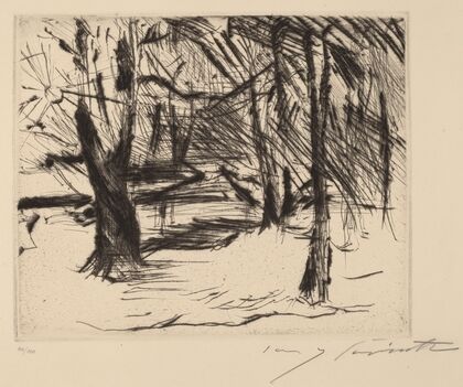 Trees with the Sun (Winter in the Tiergarten) (between 1920 and 1921)