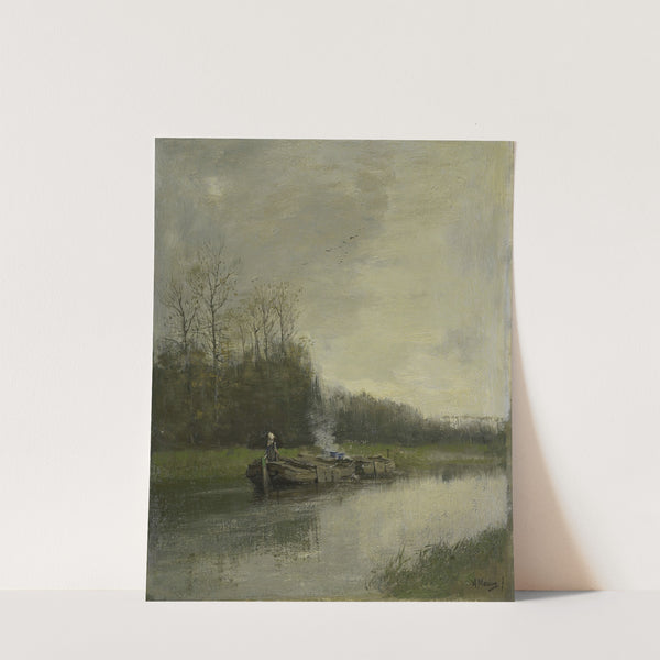 Trekvaart (c. 1860 - c. 1888) by Anton Mauve