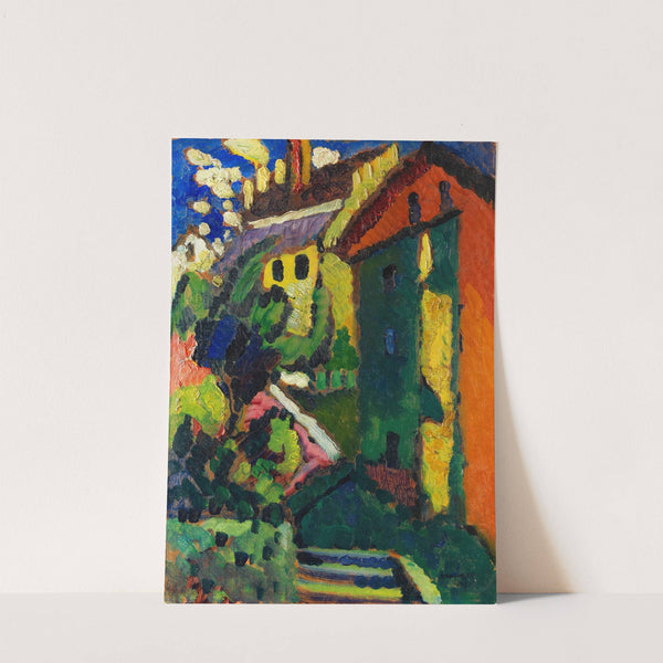 Treppe zum Schloss (Murnau) by Wassily Kandinsky