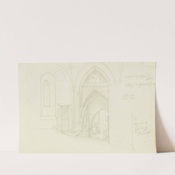 Treppenaufgang im Kloster San Benedetto bei Subiaco by Fritz Bamberger