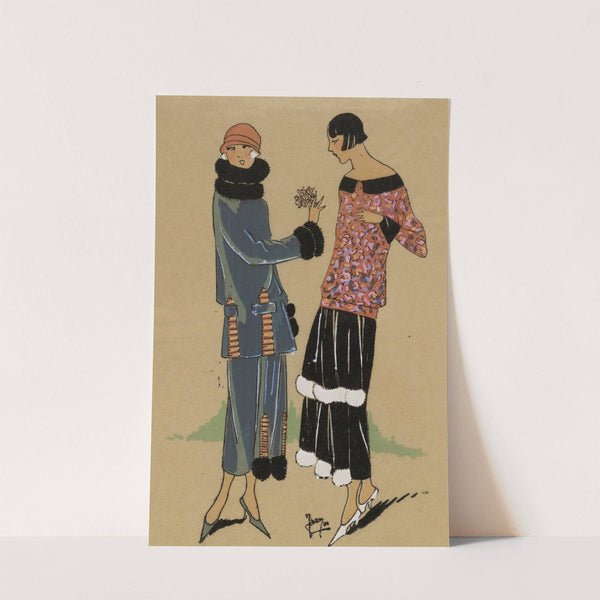 DEUX AMIES. - Charmant tailleur de velours... by Anonymous