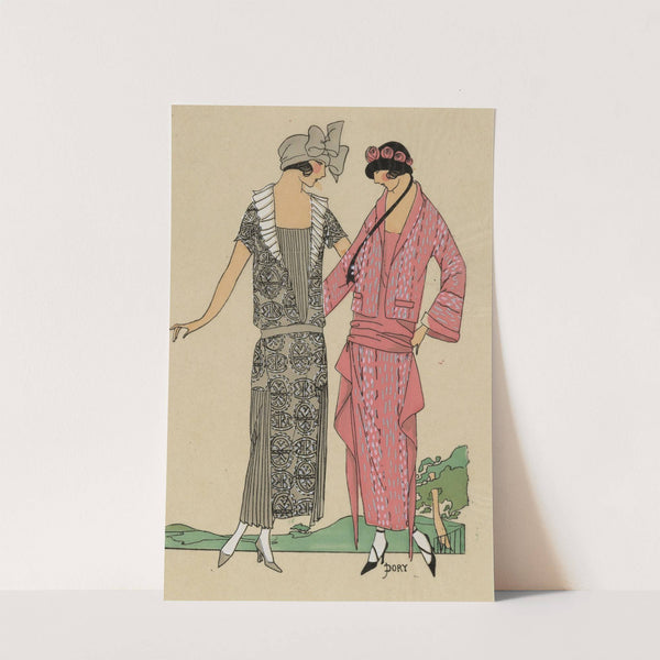 PESAGE. 1. Une élégante robe de crêpe Gothique... by J. Dory