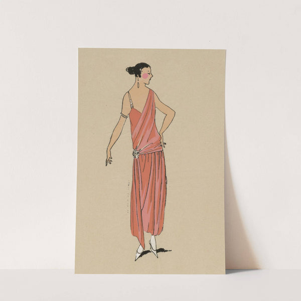 ELÉGANCE. - Jolie, cette draperie de crêpe satin... by Anonymous