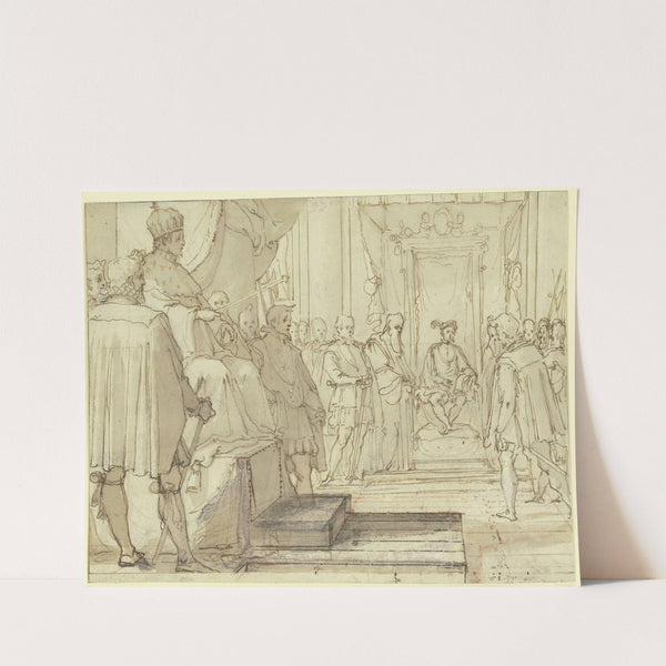 Treueschwur der spanischen Fürsten zum jungen König Philipp II. in Anwesenheit Kaiser Karls V. by Jacopo da Empoli