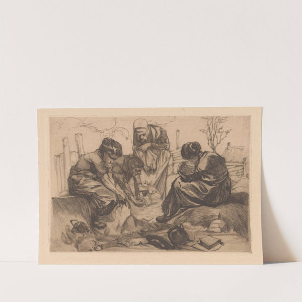 Treurende vrouwen by Johannes Josephus Aarts