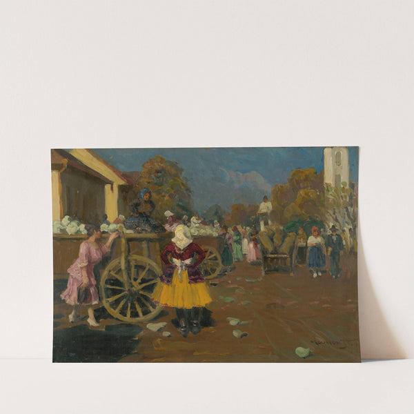 Trh v Michalovciach I. by Jozef Teodor Mousson