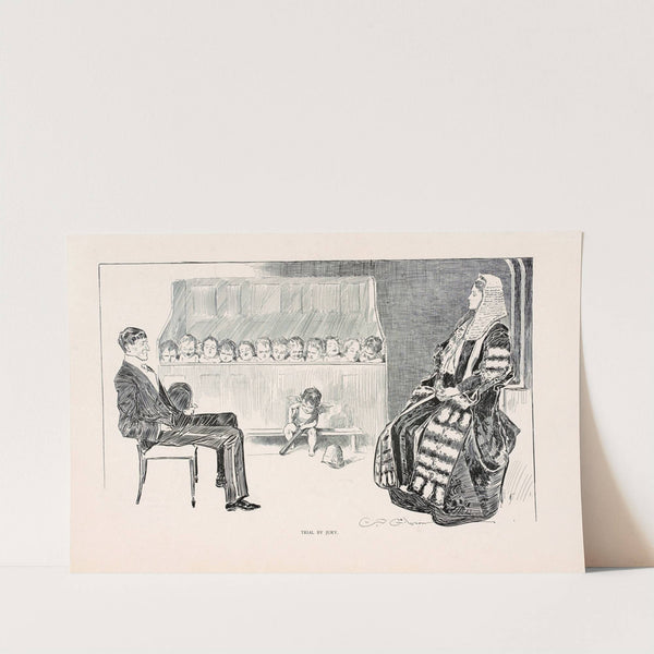 Trial by Jury (1896) by Charles Dana Gibson