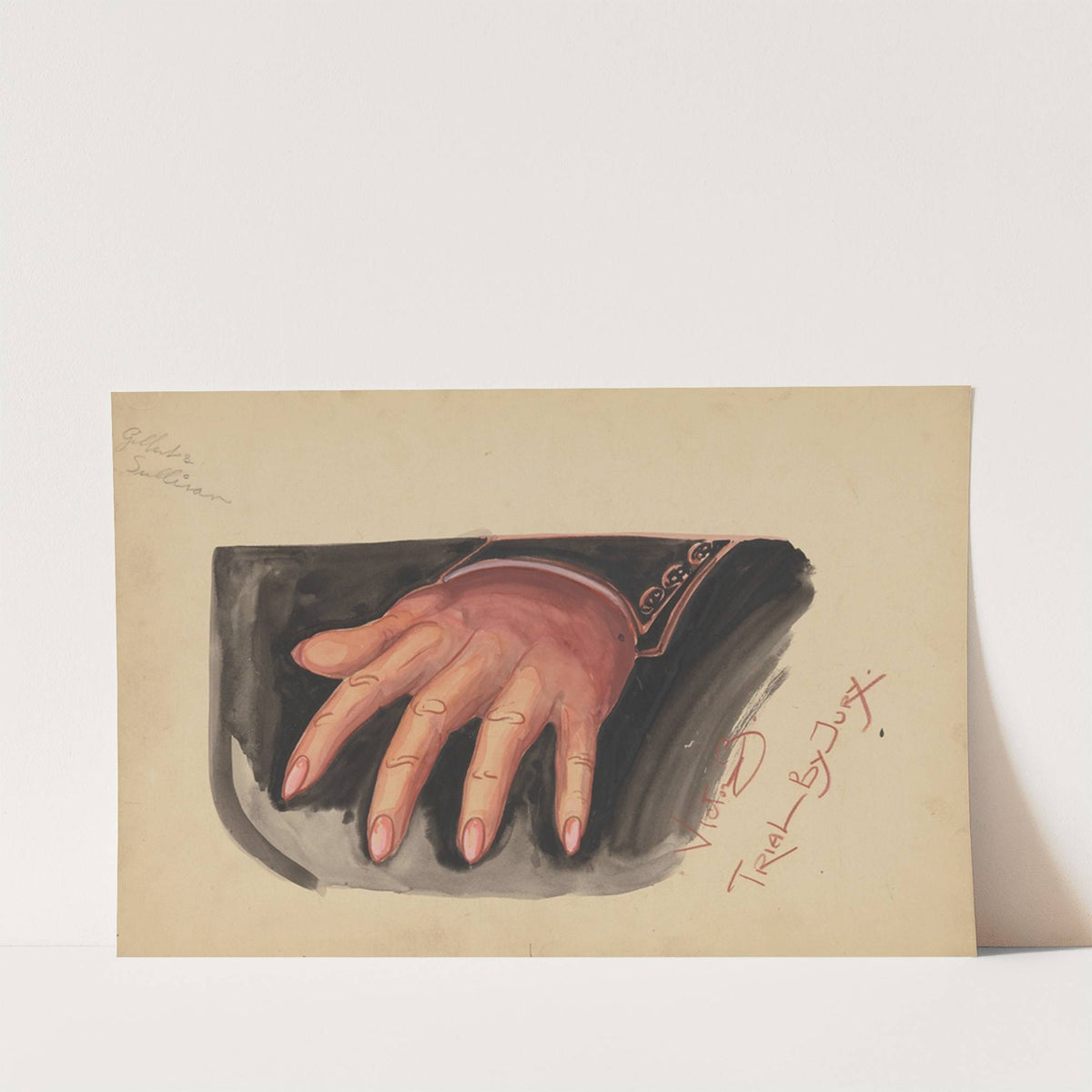 Trial By Jury: Drawing of a Hand (1934-1943) by Victor Zonoff