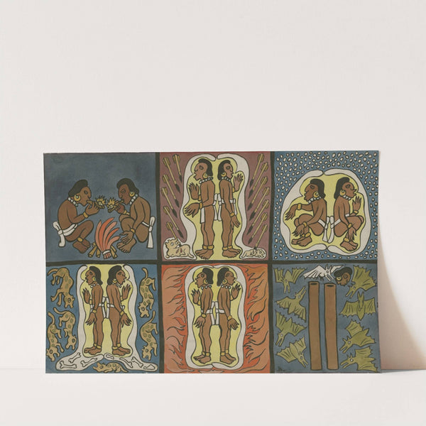 Trials of the hero-twins by Diego Rivera