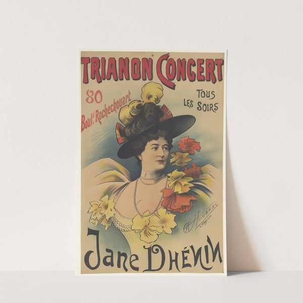 Trianon-Concert, tous les soirs, Jane Dhenin (1890) by Alfred Choubrac