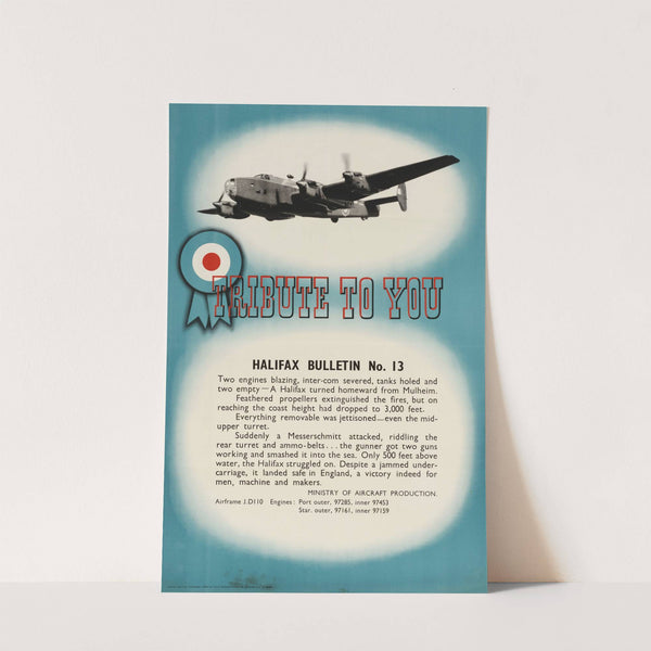 Tribute to You - Halifax Bulletin No. 13 by Anonymous