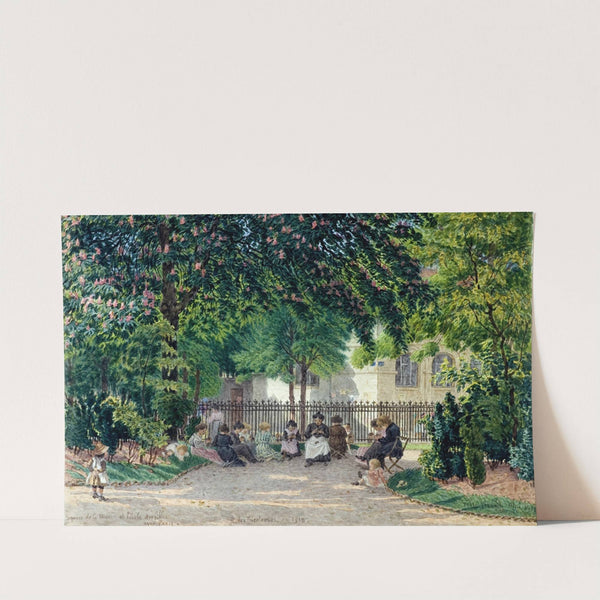 Tricoteuses au square de la mairie 14ème arrondissement en mai 1918 by Félix Brard