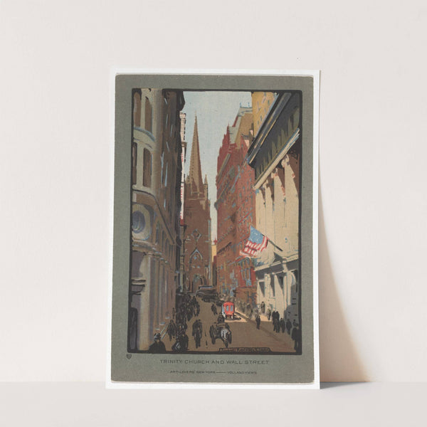 Trinity Church and Wall Street by Rachael Robinson Elmer