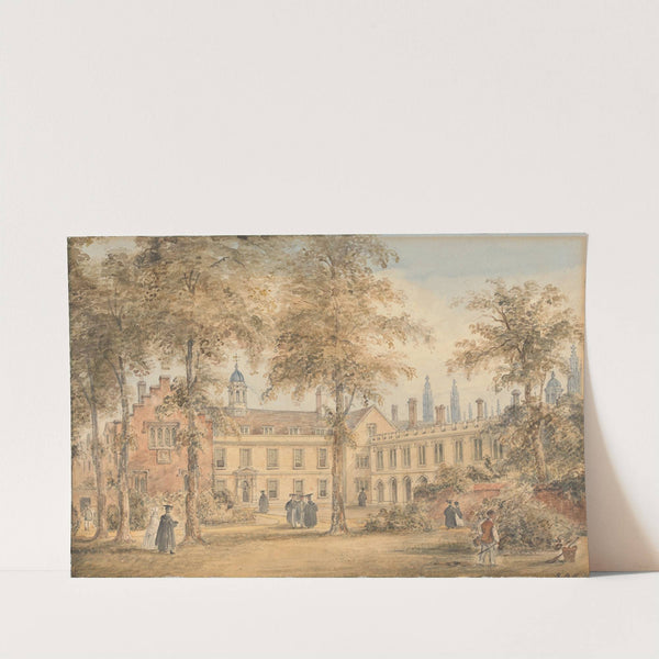 Trinity Hall from the Garden, Cambridge by Richard Banks Harraden