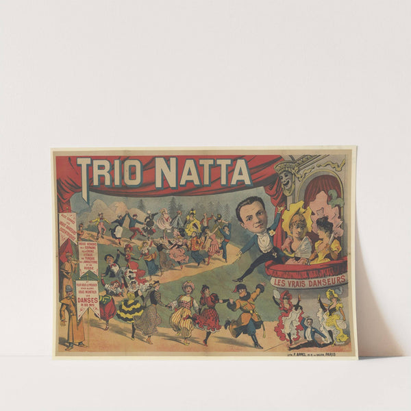 Trio Natta. Nous sommes les vrais danseurs excentriques by Lith. F. Appel