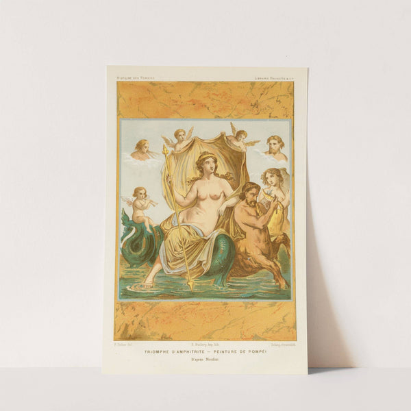 Triomphe d’Amphitrite–Peinture de Pompéi (1880) by P. Sellier