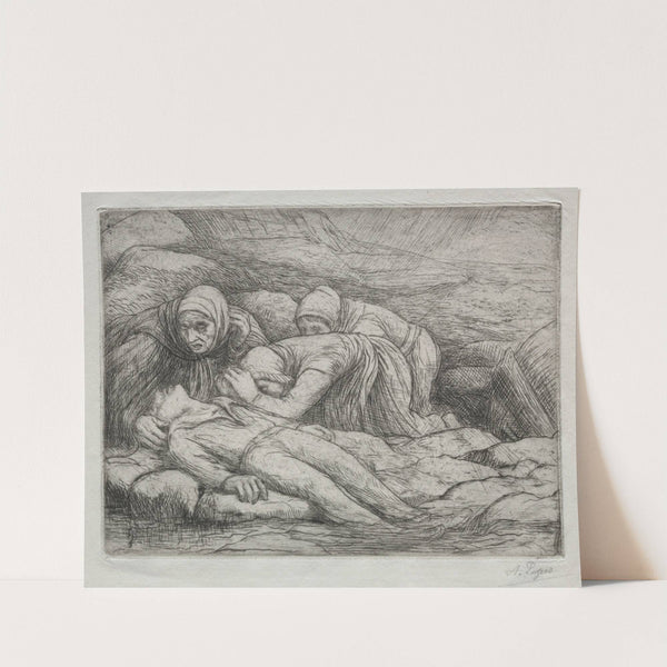 Triomphe de la Mort; La Mort chez une famille de Marins (c. 1857–1911) by Alphonse Legros