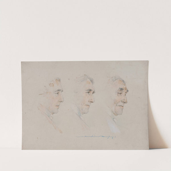 Triple portrait of Sir Henry Irving by Mortimer Menpes