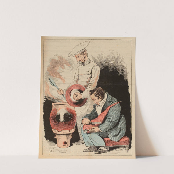 Triste cuisine (1875) by André Gill