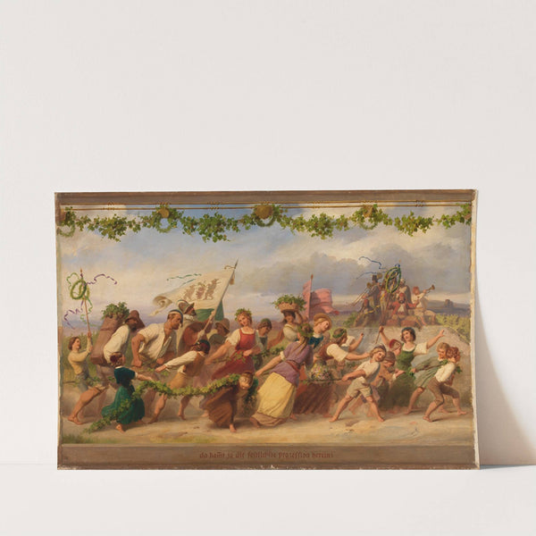 Triumph des Königs Wein, 1. Bild (after 1850) by Adolf Schrödter