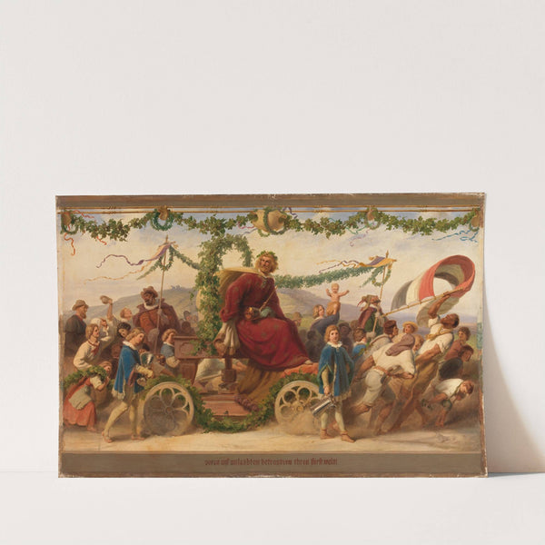 Triumph des Königs Wein, 2. Bild (after 1850) by Adolf Schrödter