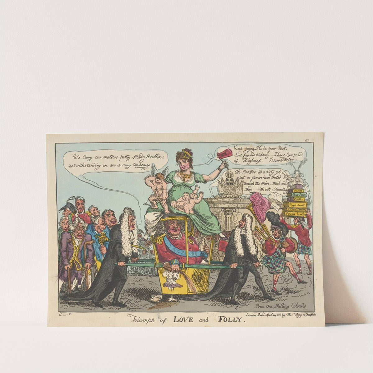 Triumph of love and folly. (1812) by William Elmes
