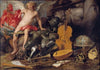 Triumphant Cupid among Emblems of Art and War
