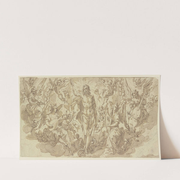 Triumphierender Christus von musizierenden Engeln umgeben by Hans Rottenhammer