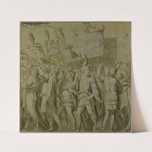 Triumphs of Julius Caesar; Canvas No. I by After Andrea Mantegna
