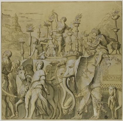 Triumphs of Julius Caesar; Canvas No. V
