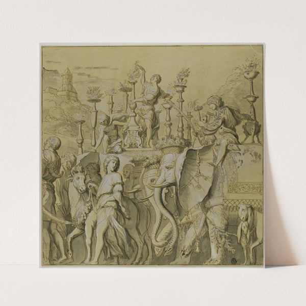 Triumphs of Julius Caesar; Canvas No. V by After Andrea Mantegna