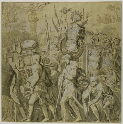 Triumphs of Julius Caesar; Canvas No. VI