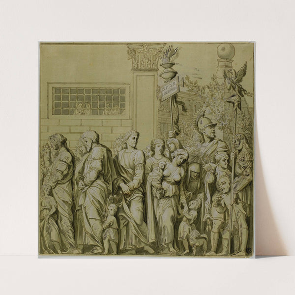 Triumphs of Julius Caesar; Canvas No. VII by After Andrea Mantegna