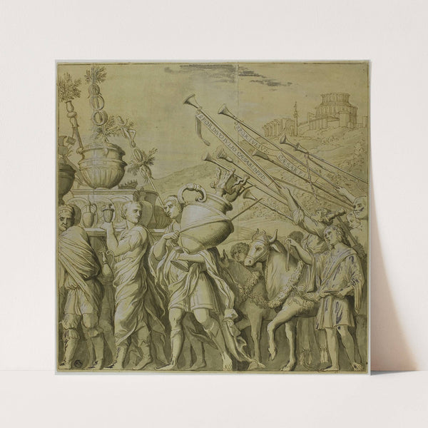 Triumphs of Julius Caesar;Canvas No. IV by After Andrea Mantegna