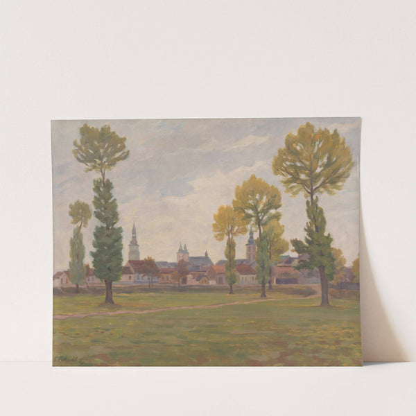 Trnava in Autumn (1929) by Štefan Polkoráb