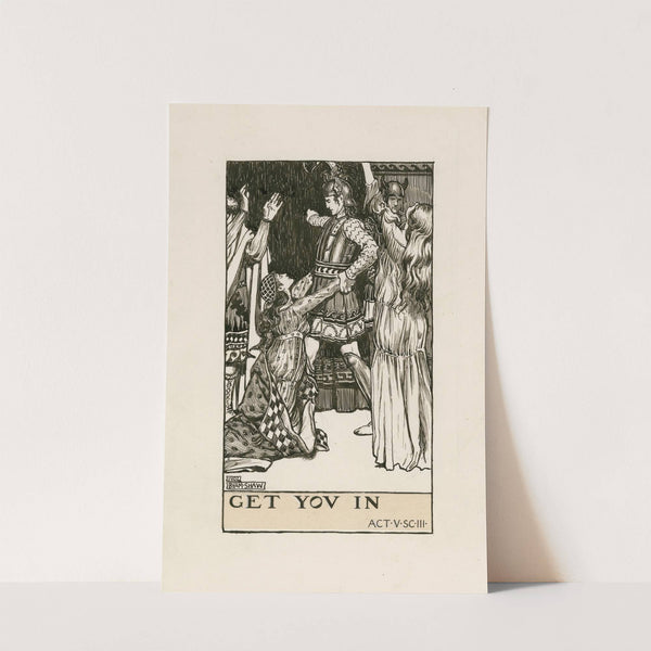 Troilus and Cressida; Get you in Act V Scene III (1900) by Byam Shaw
