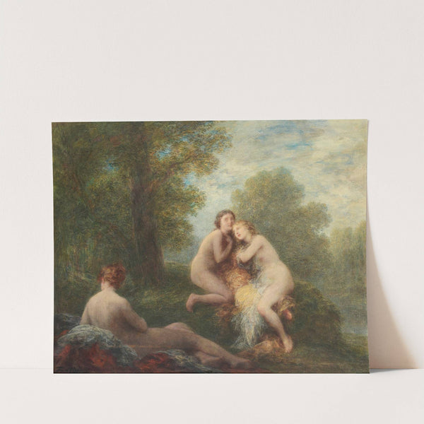 Trois baigneuses inquiètes by Henri Fantin-Latour