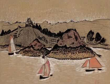 Trois bateaux sur le Trieux