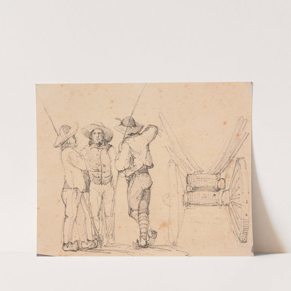 Trois bouviers et un chariot by Jacques-Raymond Brascassat