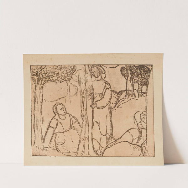 Trois bretonnes se reposant après le travail (1893-1894) by Armand Seguin