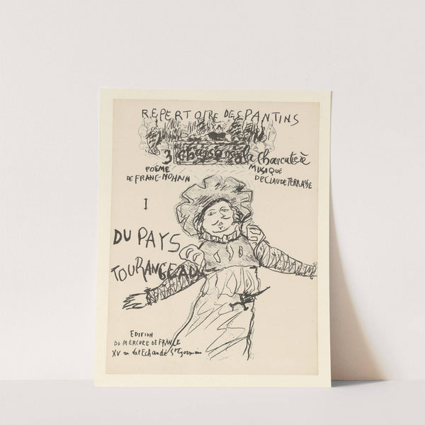 Trois chansons à la charcutière – Du pays tourangeau (1898) by Pierre Bonnard