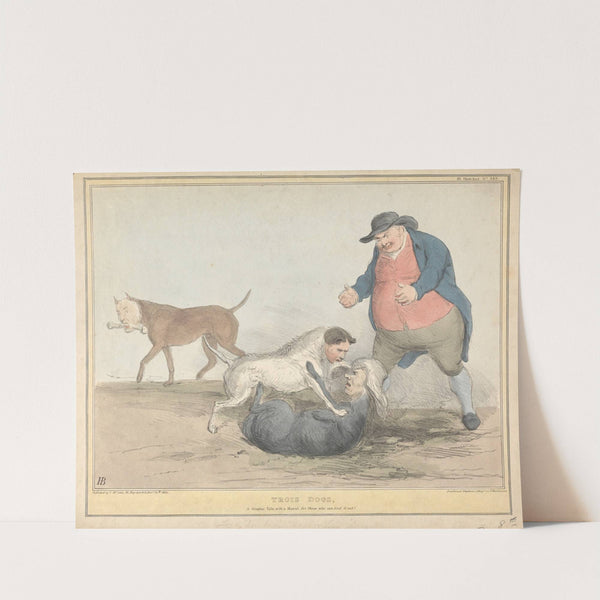 Trois Dogs; a Graphic Tale, with a Moral… for Those Who Can Find It Out! (1834) by John Doyle