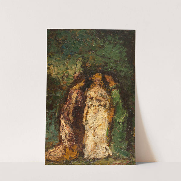 Trois femmes sous les arbres (1870-1880) by Adolphe Monticelli