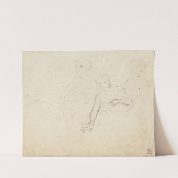 Trois figures de femme à mi-corps by Narcisse-Virgile Diaz de La Peña