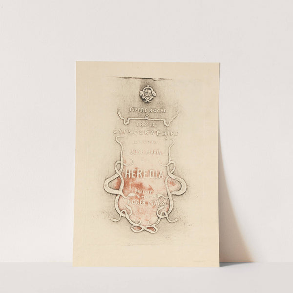 Trois gypsographies d’après José Maria de Heredia by Pierre Roche