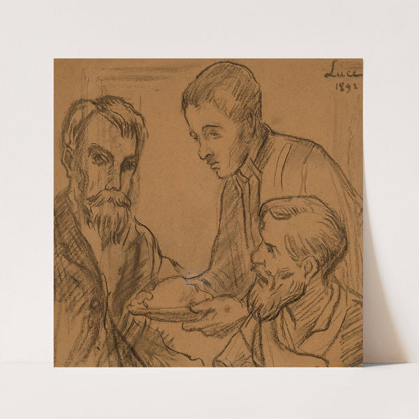 Trois hommes (1892) by Maximilien Luce