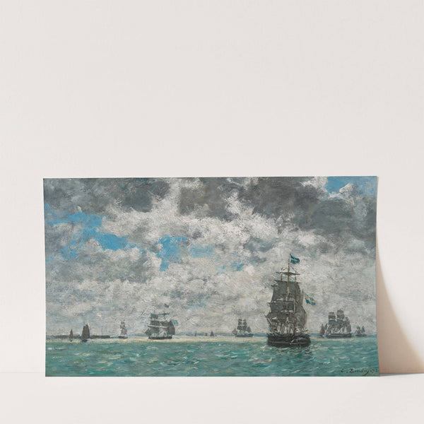 Trois-mats devant Anvers (1872) by Eugène Boudin