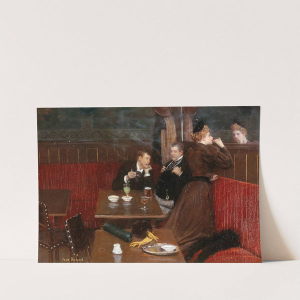 Trois personnages dans un café by Jean Béraud