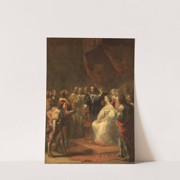 Tromp introduces the young Prince William of Orange to King Charles I of England, Anno 1641 by Johannes Hinderikus Egenberger
